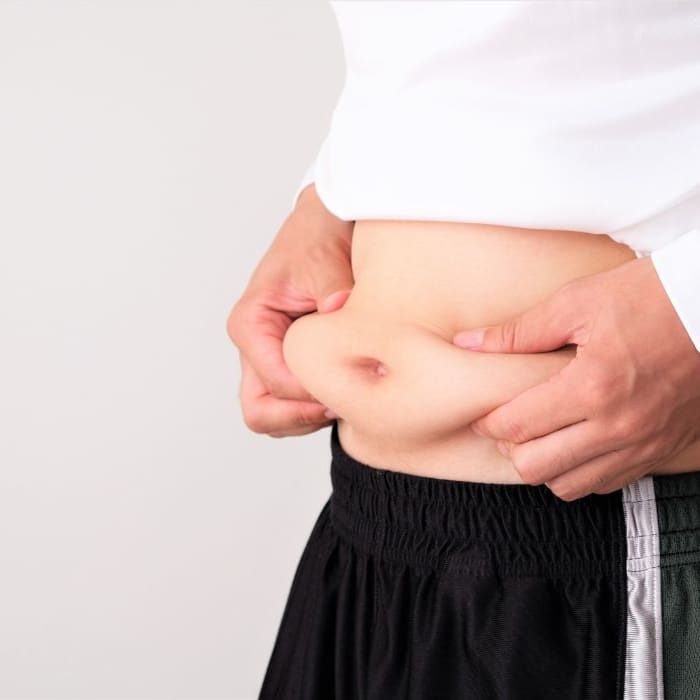 upper tummy fat